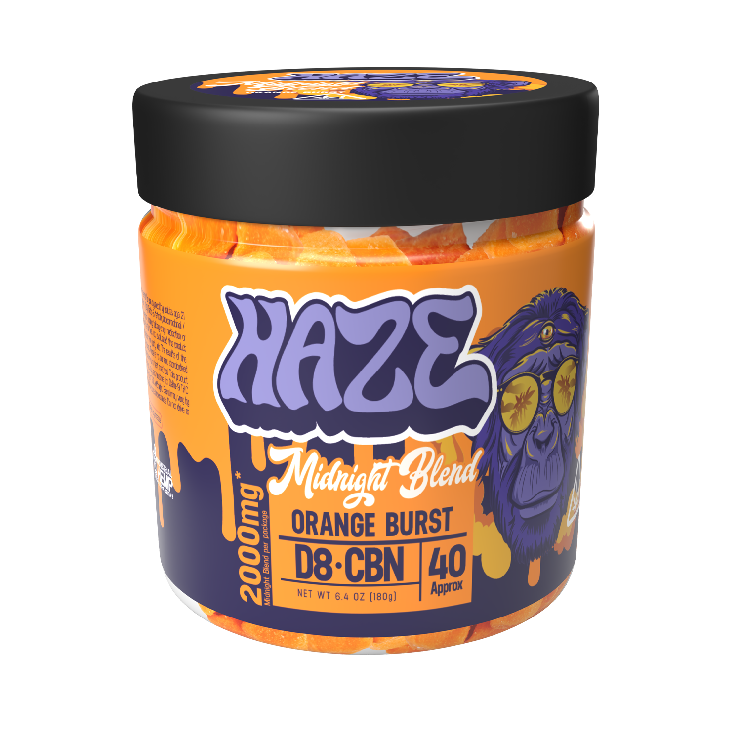 Gomitas Haze Midnight Blend 2000mg – Índica